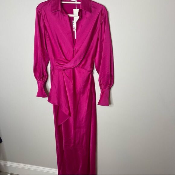 Simkhai Talia Satin Midi dress  NWT Size 0 - Picture 8 of 11